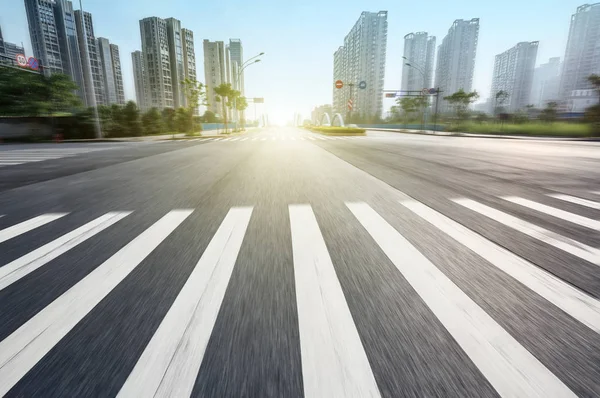 Zebrastreifen Der Modernen Stadt — Stockfoto