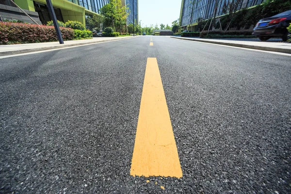 Asphalt Road Modern City — Stock Photo, Image