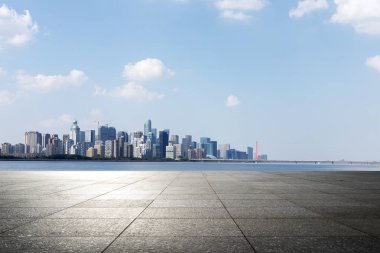 Cityscape modern şehir boş Meydanı