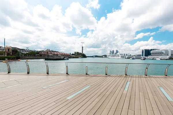 Paisaje Urbano Ciudad Moderna Desde Plaza Vacía — Foto de Stock