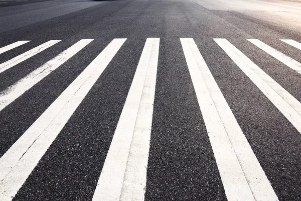 Zebra Crossing Modern City — Stock Photo, Image