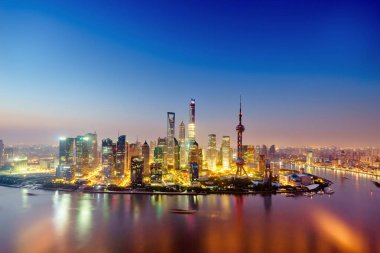 Çin'deki modern şehir cityscape