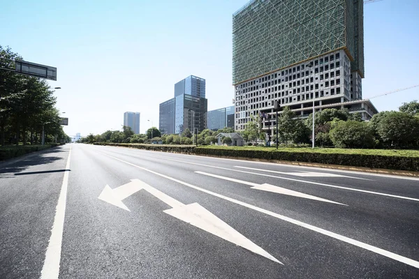 Asphaltstraße Morden City — Stockfoto