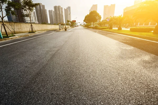 Camino Asfalto Ciudad Moderna — Foto de Stock