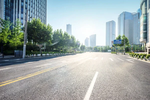 Asphaltstraße Morden City — Stockfoto