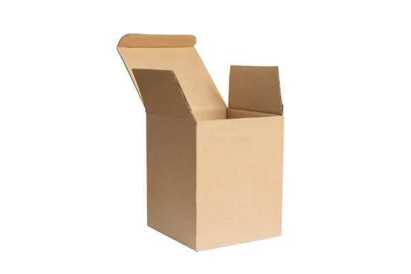Various Cardboard Box White Background — Stock Photo, Image