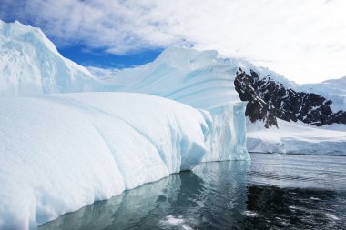 Antarktika 'daki güzel manzara ve manzara