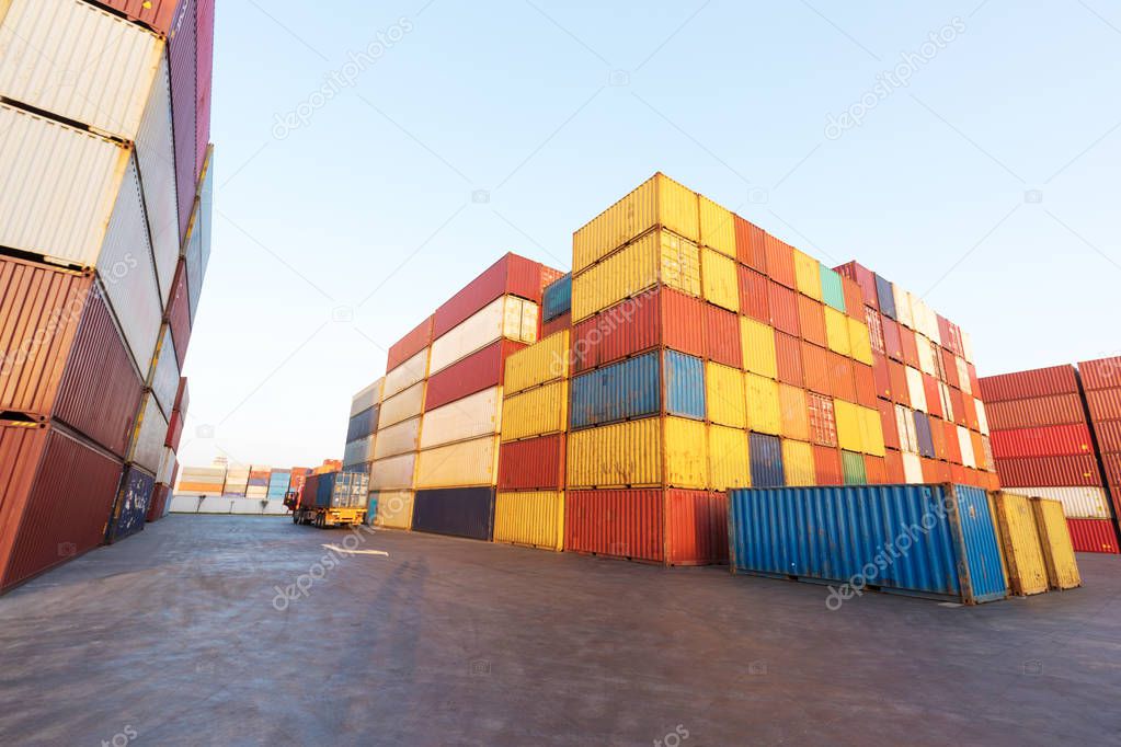 Industrial Container yard for Logistic Import - Export business