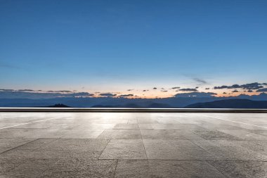 boş tuğla zemin sunrsise ile