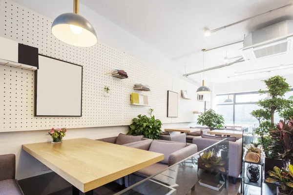 Interior Del Restaurante Con Decoración Moderna — Foto de Stock