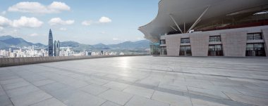 modern şehir manzarası ile boş yere