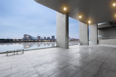 modern şehir manzarası ile boş yere