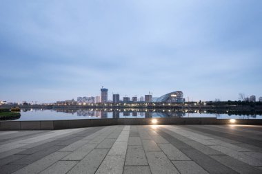 modern şehir manzarası ile boş yere