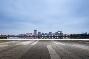 modern şehir manzarası ile boş yere