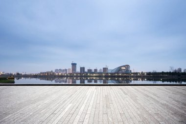 modern şehir manzarası ile boş yere