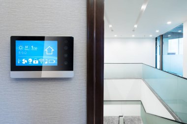 Akıllı ev ve modern ofisindeki şeylerin Internet