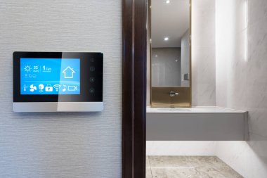 Akıllı ev ve modern ofisindeki şeylerin Internet