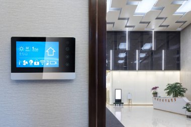 Akıllı ev ve modern ofisindeki şeylerin Internet