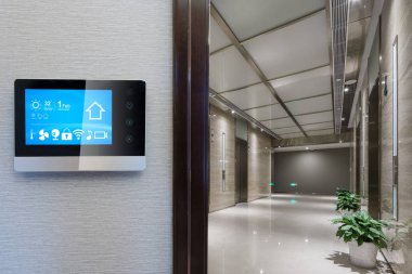 Akıllı ev ve modern ofisindeki şeylerin Internet