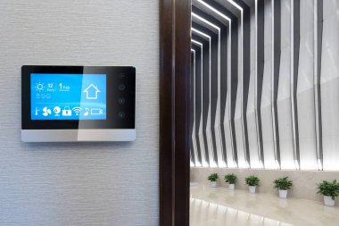 Akıllı ev ve modern ofisindeki şeylerin Internet