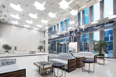 İç modern ofis lobisinin