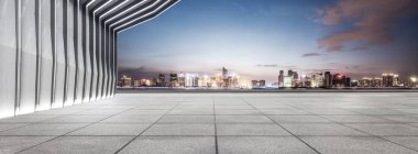 modern bina ve manzarası ile boş yere