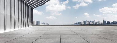 modern bina ve manzarası ile boş yere