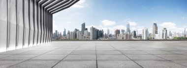 modern bina ve manzarası ile boş yere