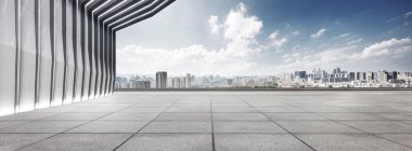 modern bina ve manzarası ile boş yere