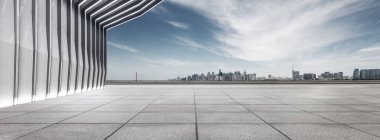 modern bina ve manzarası ile boş yere