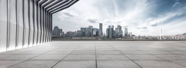 modern bina ve manzarası ile boş yere