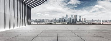 modern bina ve manzarası ile boş yere