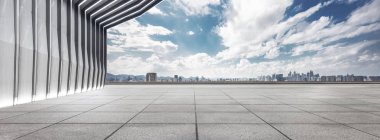 modern bina ve manzarası ile boş yere