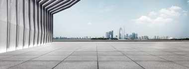 modern bina ve manzarası ile boş yere