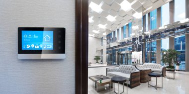 Akıllı ev ve modern ofisindeki şeylerin Internet