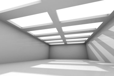 Soyut mimari modern tasarım arka planı. 3d resimleme.