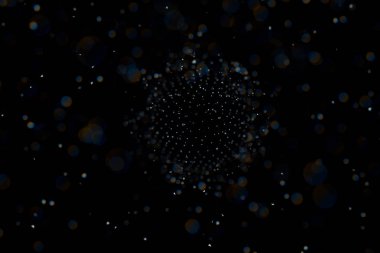 Tel çerçeve top. Bağlantılı noktalar ve çizgiler. bağlantı yapısı. 3D 