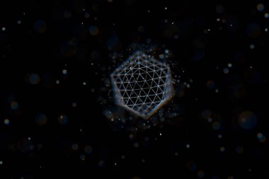 Soyut karanlık teknoloji arka planı