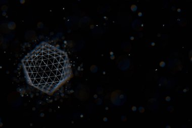 Soyut karanlık teknoloji arka planı