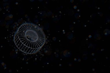 Tel çerçeve silindir. Bağlantılı noktalar ve çizgiler. bağlantı yapısı. 3D 