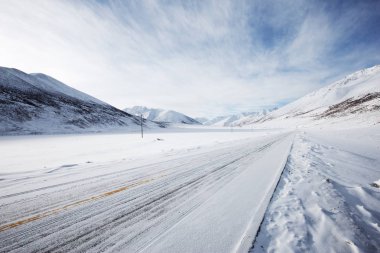 boş karayolu kar Dağları