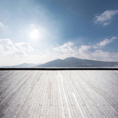 mavi gökyüzü ile boş yere