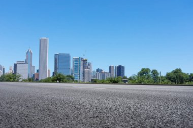 modern şehir Chicago asfalt karayolu