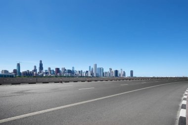 modern şehir Chicago asfalt karayolu