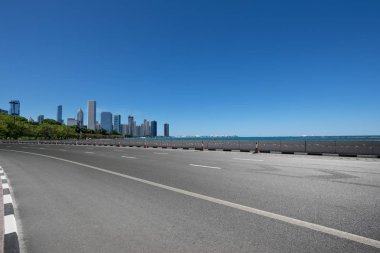 modern şehir Chicago asfalt karayolu