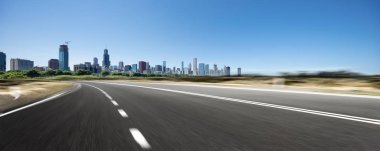 modern şehir Chicago asfalt karayolu