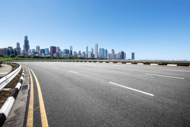 modern şehir Chicago asfalt karayolu