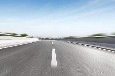 kırsal taraftan bulanık hareket otobanı