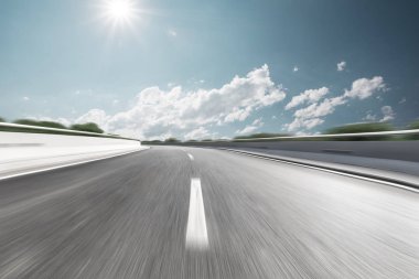 kırsal taraftan bulanık hareket otobanı