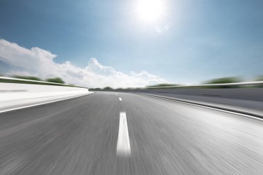 kırsal taraftan bulanık hareket otobanı